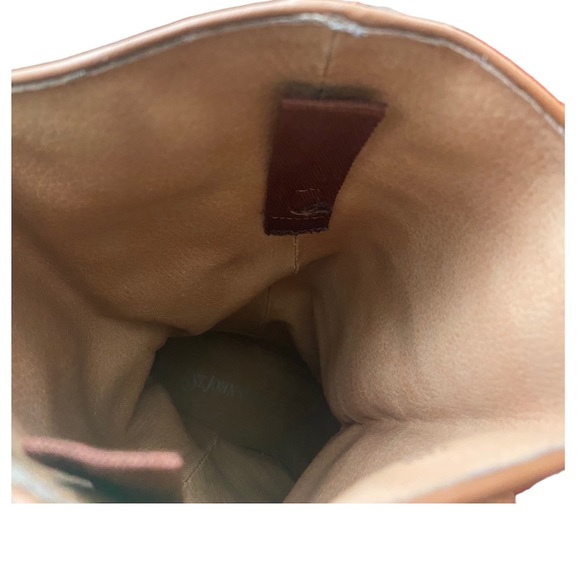 Vintage Tan Biege Heeled Cowboy Boots Women's 7.5 - Picture 8 of 9